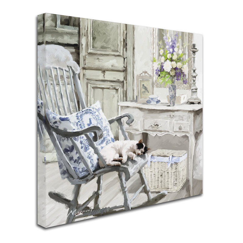 «Rocking Chair» par Armand, reproduction sur toile, H 14 po x l 14 po x P 2 po