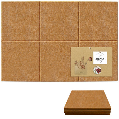 Carreaux de babillard en feutre modulaire, 36 po x 24 po, tableau d'affichage mural de 0,38 po d'épaisseur, alternative moderne en panneau de liège pour la classe de bureau