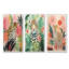 «Green and Pink Leopard Tropical Elegance I», ensemble de 3 reproductions d'art léopard-1561500482-1561500494