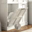 Armoire poubelle à double basculement double 26 gallons Wodden (sans inclure la poubelle) avec tiroir-115174838
