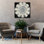  «Abstract Rosette 4» par Chariklia Zarris, art mural sur toile, 37 po x 37 po
