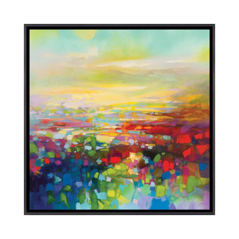 «RVB Fragments» par Scott Naismith - reproduction d'art, Pas de tapis, H 18 po x l 18 po x 1,5 po