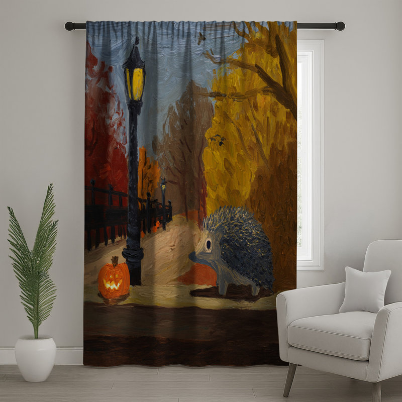 Rideaux de fenêtre Hérisson, voilages et rideaux occultant - 1 panneau, 50 po x 92 po - 1 panneau, Transparent
