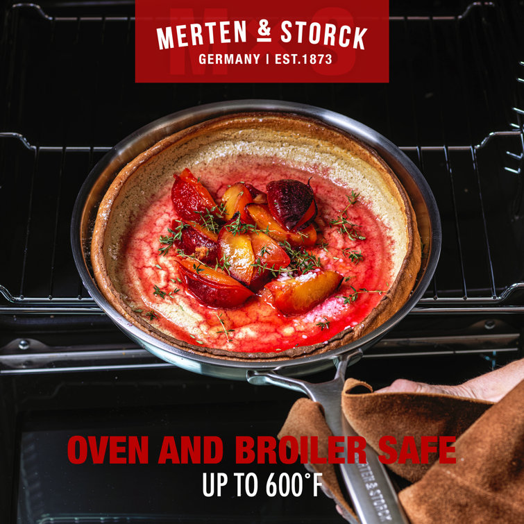 Merten & Storck Steel Core Enameled 4-Quart Stockpot with Lid
