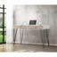 Bureau d'ordinateur en chêne taupe