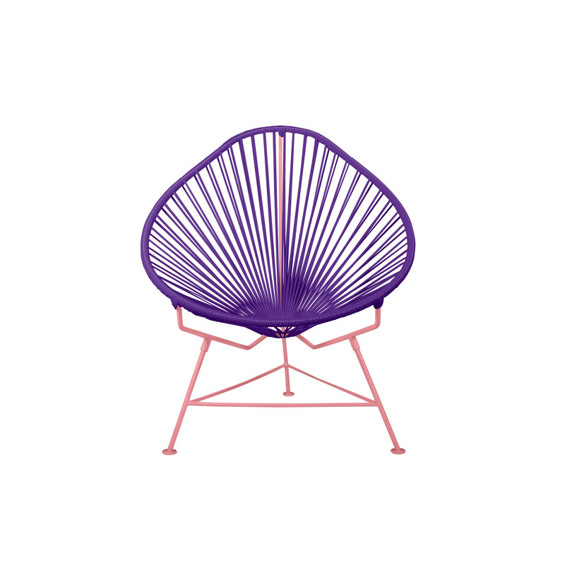 Chaise de jardin, Mauve / corail
