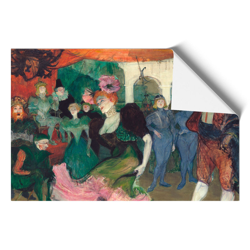 Dancing The Bolero by Henri De Toulouse-Lautrec - No Frame Painting, 21cm H x 30cm W x 0.1cm D