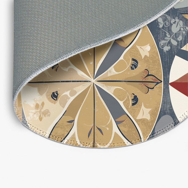 Peppy Dash Indoor And Outdoor Area Rug, Round 5'