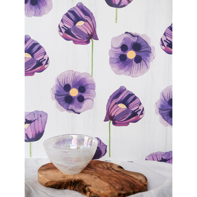 Floral Wallpaper Roll by Jessica Hollander