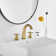 Widespread Bathroom Faucet with Drain Assembly