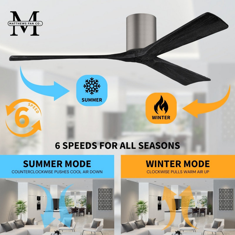 Irene Ceiling Fan, Brushed Pewter, 60", Matte Black