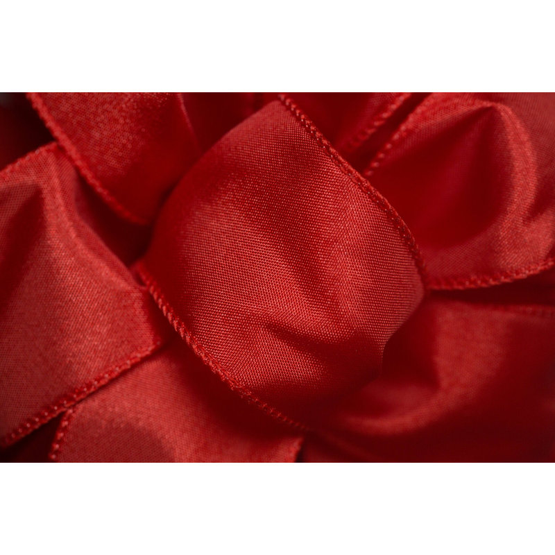 Ruban en taffetas câblé 1,5 po X50Yds, Rouge