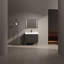 Meuble-lavabo autoportant avec lavabo en résine, armoire de rangement