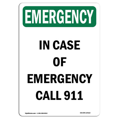OSHA Emergency in Case of Call Sign