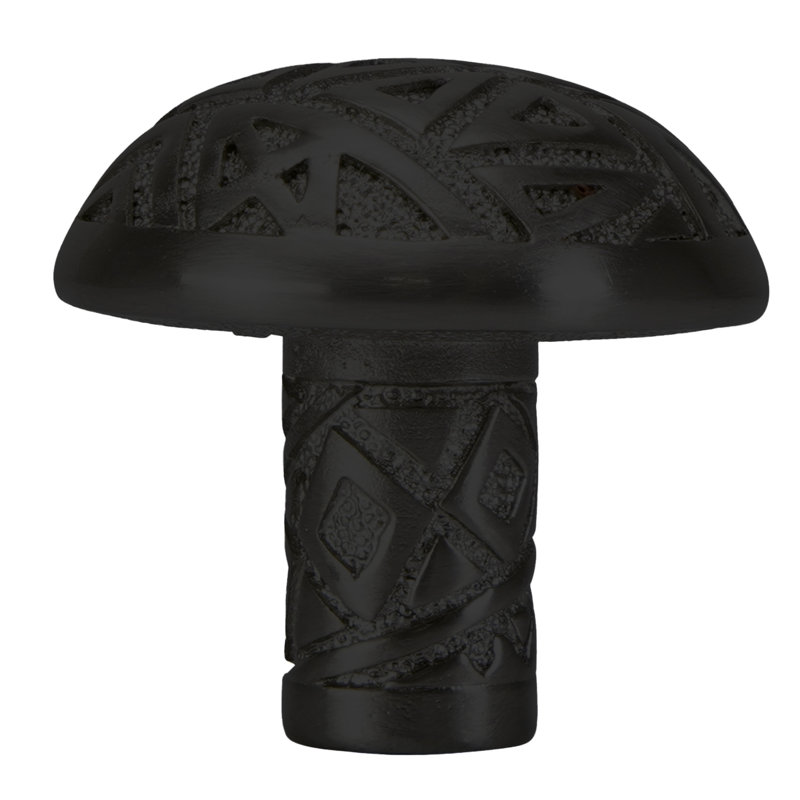 edgar berebi cooper knob in matte black plate