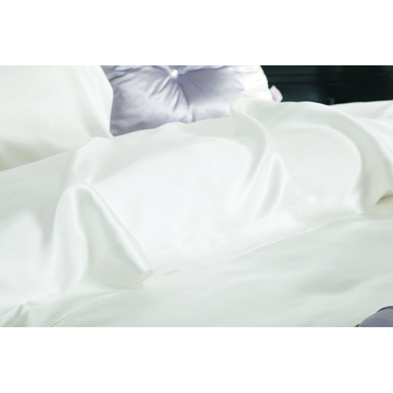 Luxury Silk Range 450 Thread Count Satin Flat Sheet, Super Kingsize