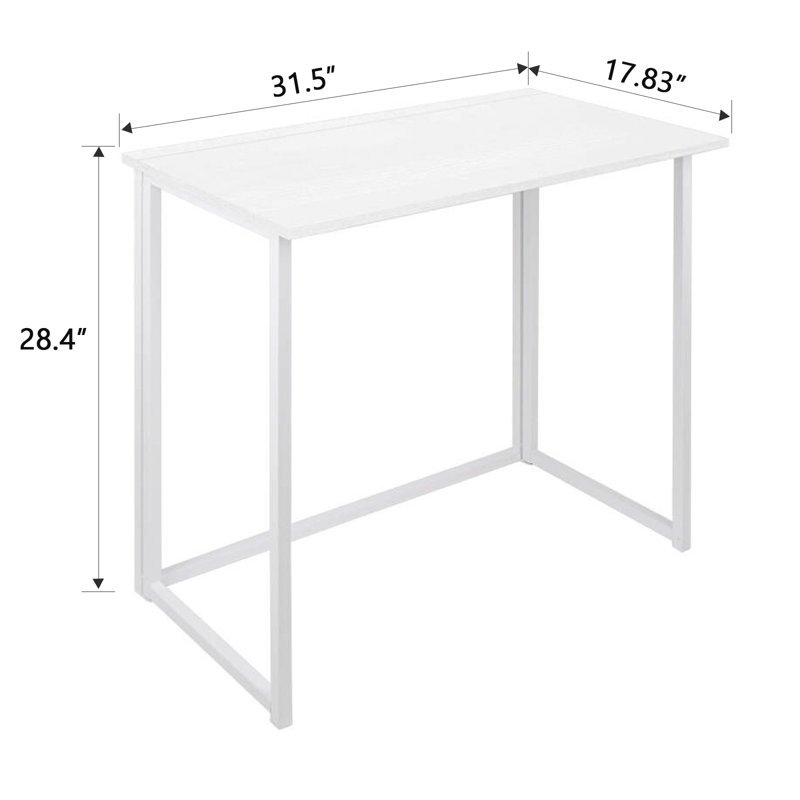 Bureau d'écriture en métal, Blanc / blanc