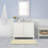Laura Ashley Butter Chenille Bath Rug-20461275-20351711