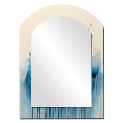 Rhythic Driauge Drip Paint Eruption I - Blue Modern