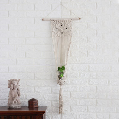 Pot à fleurs suspendu 100% coton Carion