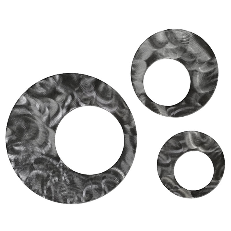 Ensemble de cercles contemporains, Argent poli