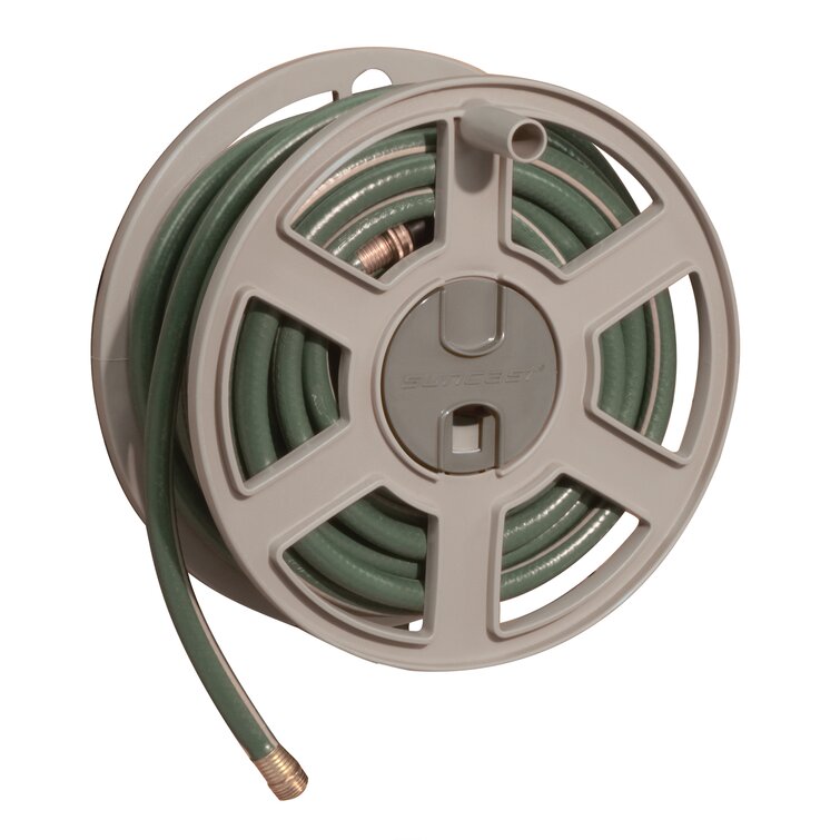 Suncast SideWinder Wall Mount Hose Reel with 100 ft. Capacity
