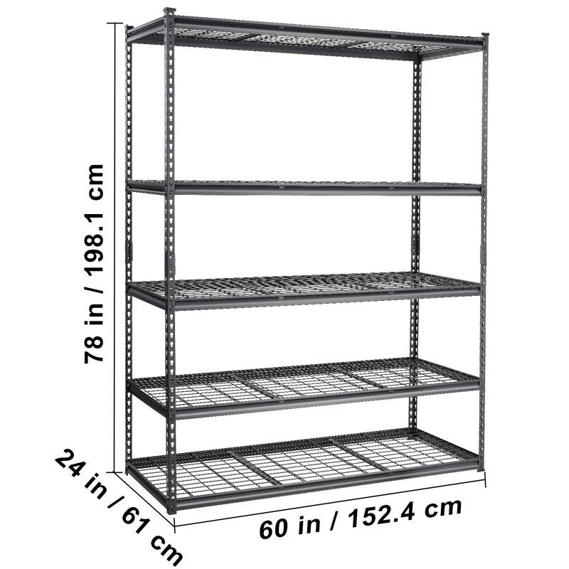 Adjustable Storage Rack, 78" H x 60" W x 24" D