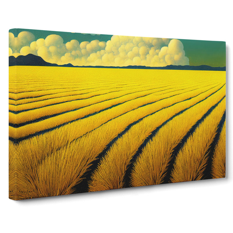 Exciting Wheat Field - Wrapped Canvas, 35cm H x 50cm W x 3cm D
