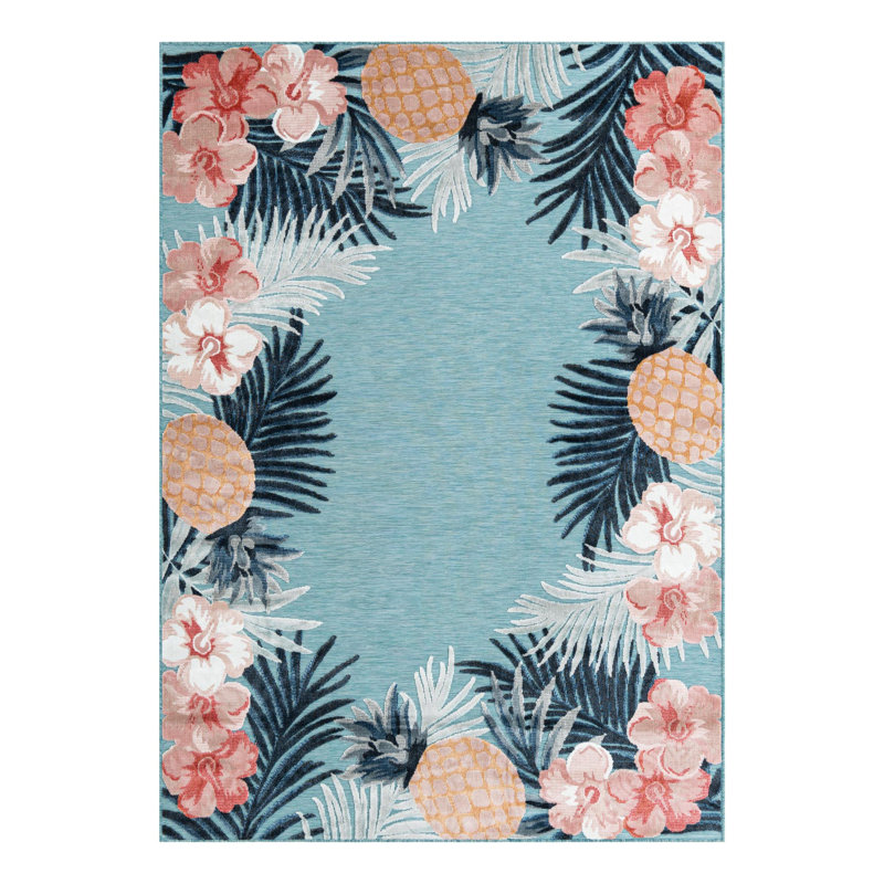 Tapis fleuri Firman Flora, Rectangle 6 pi 4 po x 9 pi