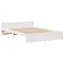 Bed Frame With Headboard Without Mattress White-1379077427