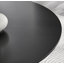 Edzard Statement Pedestal Round Dining Table Set in Black & 4 Luxury Velvet Dining Chairs