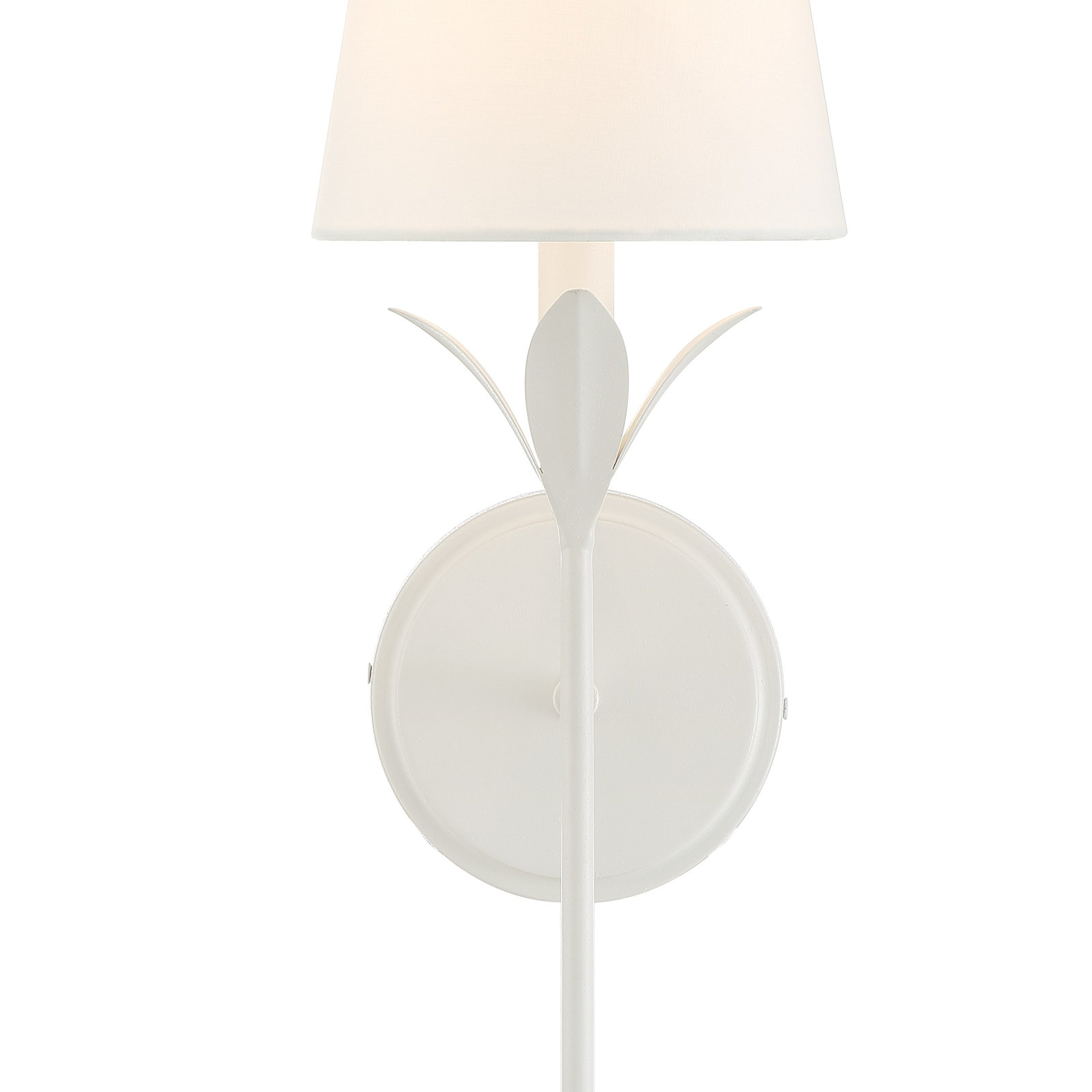 Margo Single Light Dimmable Silk Wallchiere, Matte White