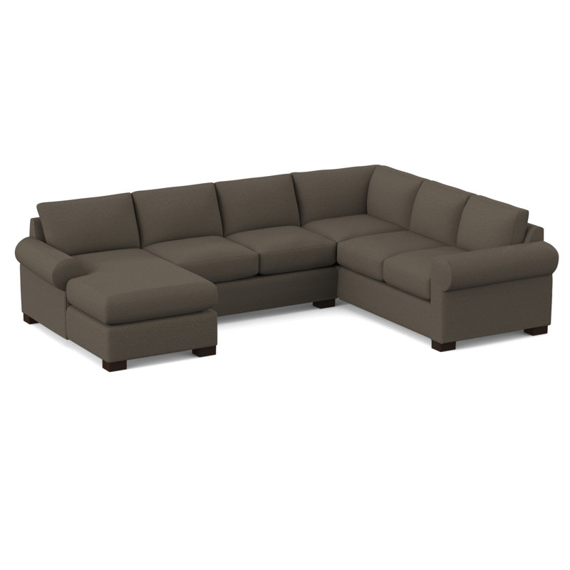 140" Wide Right Hand Facing Corner Sectional, Elliot Caribou