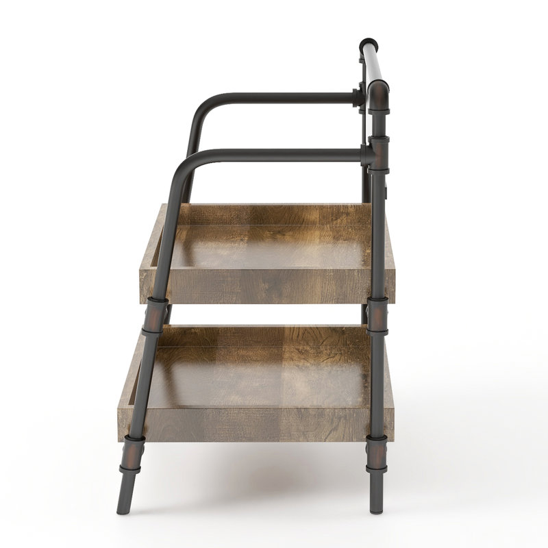 Eliora Steel Ladder Bookcase, (2 Shelves) 34" H x 28" W x 20.5" D