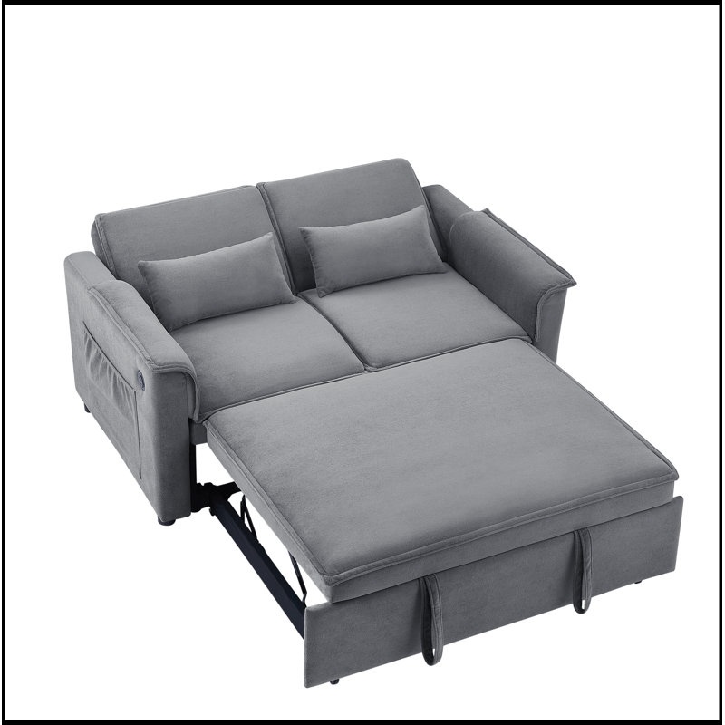 Canapé convertible polyvalent avec dossier réglable et lit escamotable pour espaces compacts