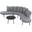 Ensemble de canapé courbé demi-lune pour terrasse avec table basse-920322174