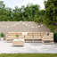 7 Piece Garden Sofa Set Solid Wood Pine
