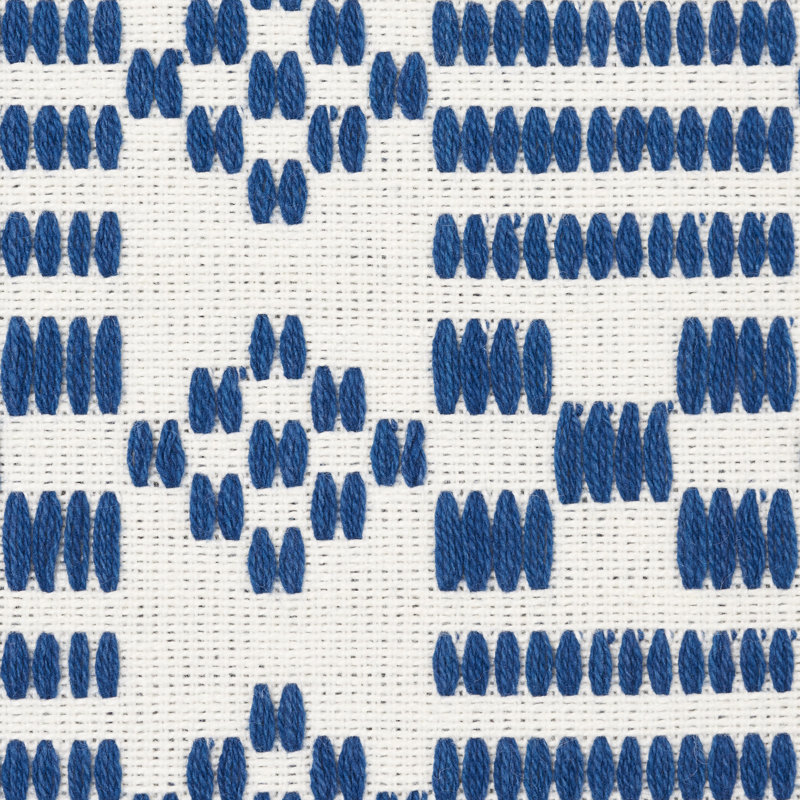 Wilson Embroidery Fabric, Indigo