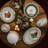 Noritake Holly and Berry Gold Coffee Mugs, 12 oz.