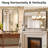 Bathroom Mirror, Brushed Aluminum Alloy Frame Vanity Rounded Rectangle Wall Mirror For Bedroom, Living Room, Hanging Or Leaning Horizontal Or Vertical-482164195-482164192