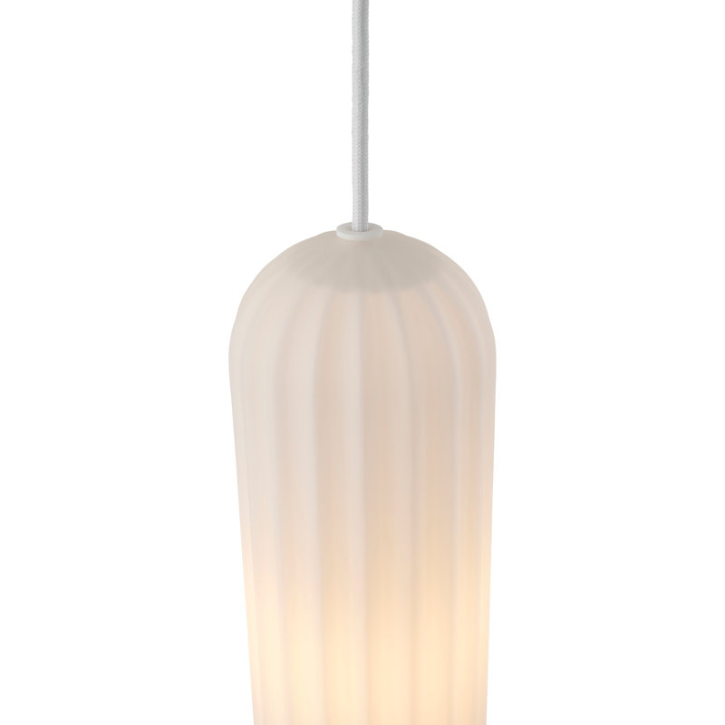 1 - Light Satin Pendant, White
