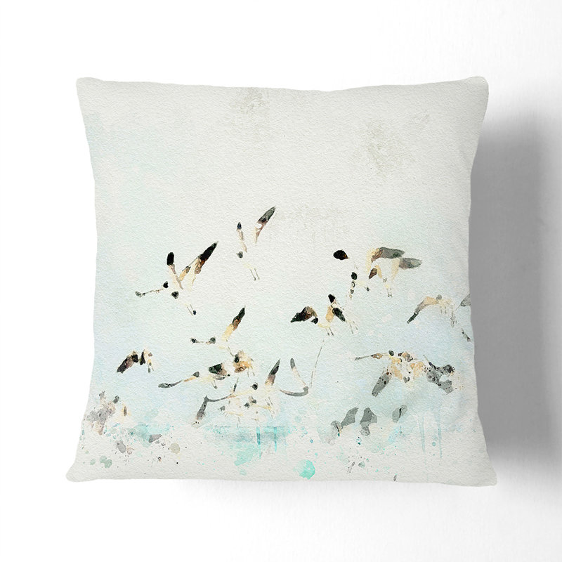 Square Throw Cushion, White, 55cm H x 55cm W x 20cm D