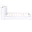 Grand lit plateforme blanc avec tablettes coulissantes et lit gigogne simple TG