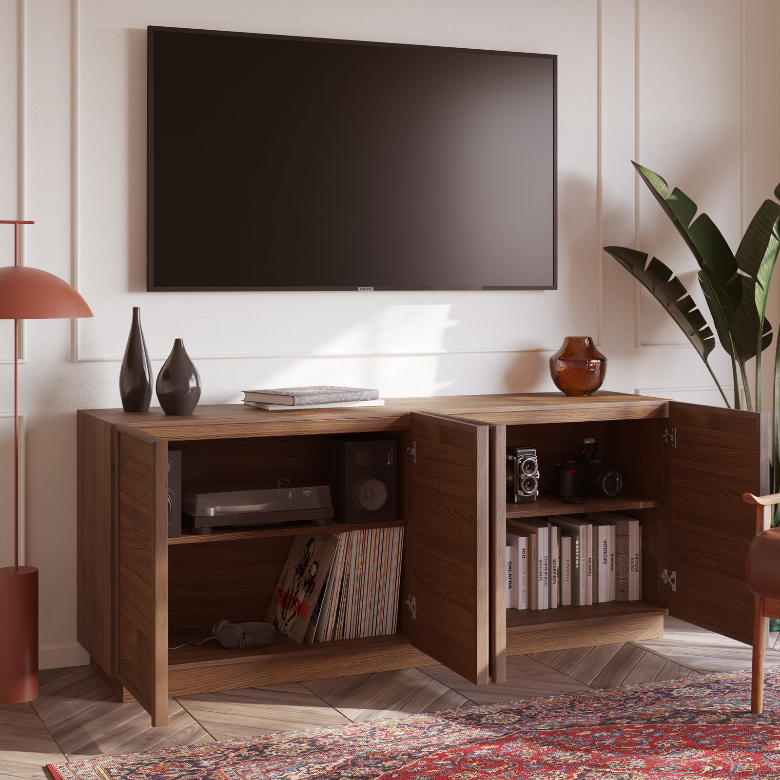 Collins 72" Sideboard In Natural Walnut