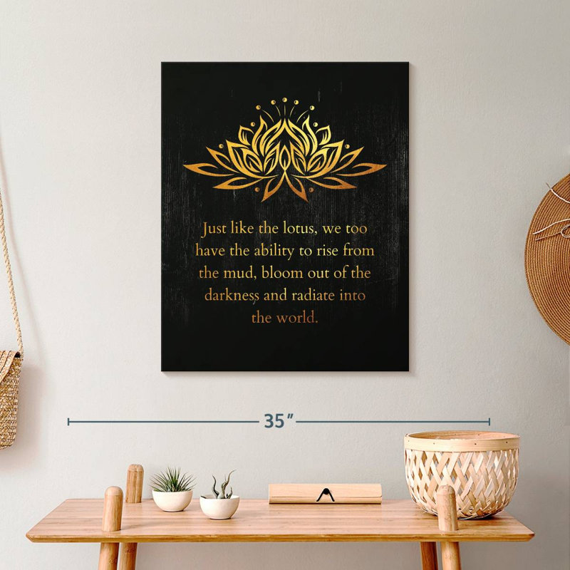 Just Just A Lotus Flower II, reproduction sur toile, H 25 po x l 20 po x P 1,25 po