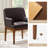 Glenys 24.5"W Mid-Century Modern Leather Dining Chair Set With Solid Wood Legs-887745016-877042367