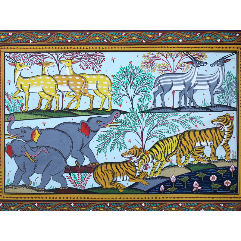 La peinture Paata de la faune d'Odisha