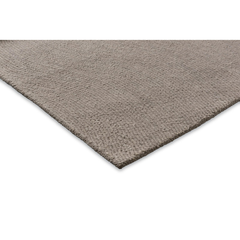 Hand Tufted Wool Area Rug in Pebble, Rectangle 4'7" x 6'7"