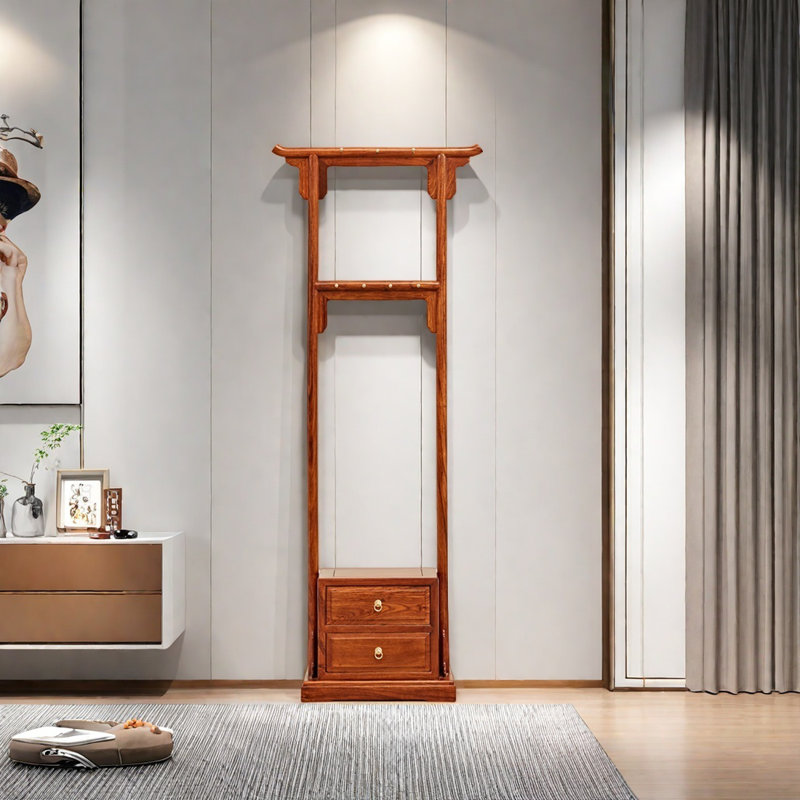 Elegant Classical Coat Rack with Storage