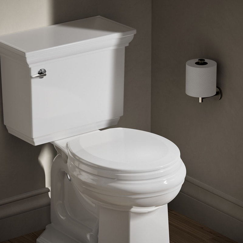 Triko Quiet-Close Elongated Toilet Seat, Elongated, White